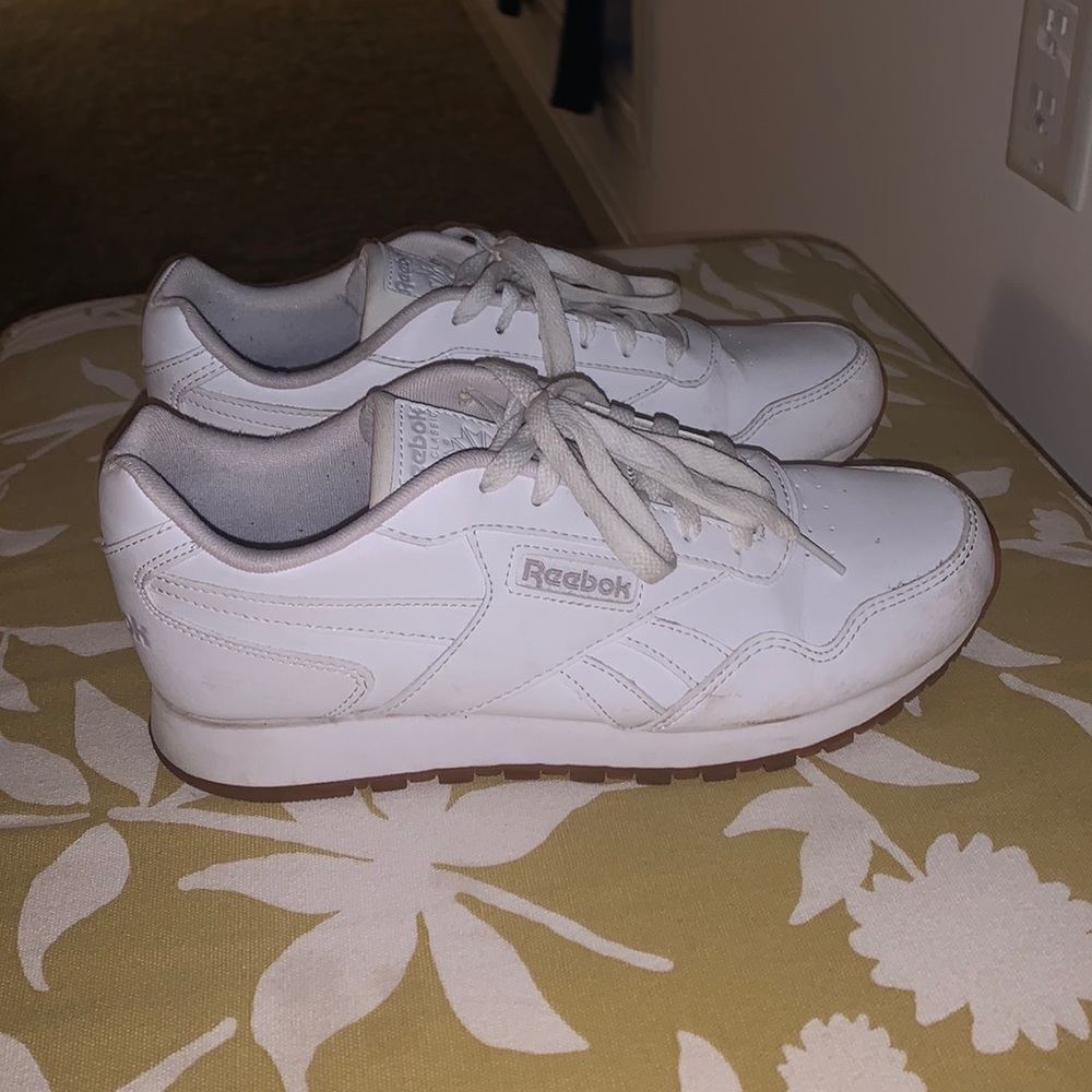 White Reebok sneakers